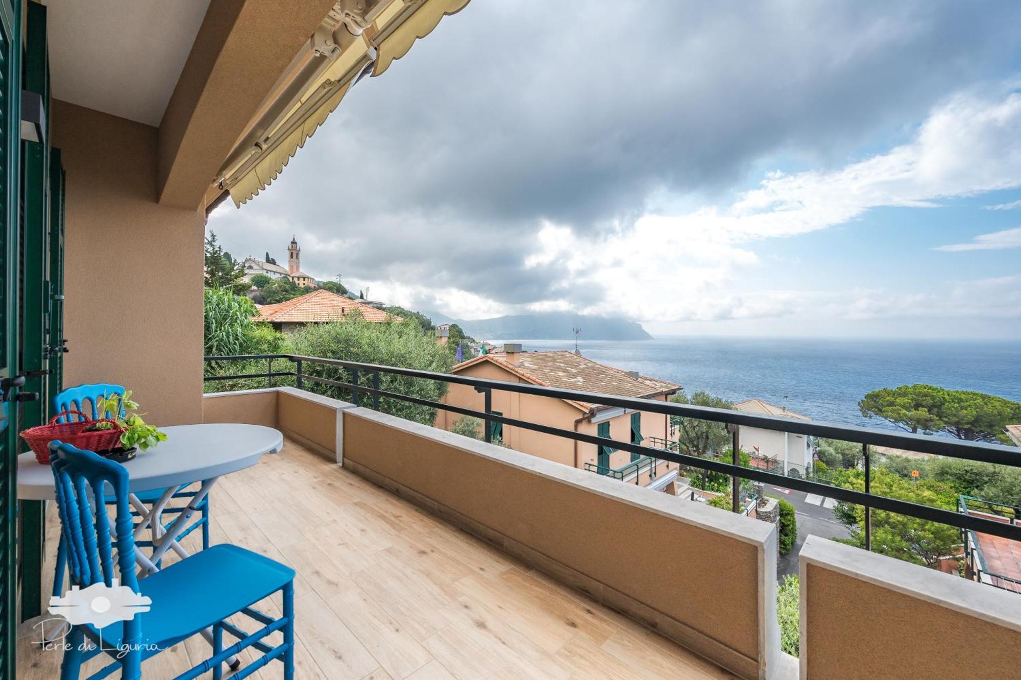 Alba E Tramonto Vila Pieve Ligure Exterior foto